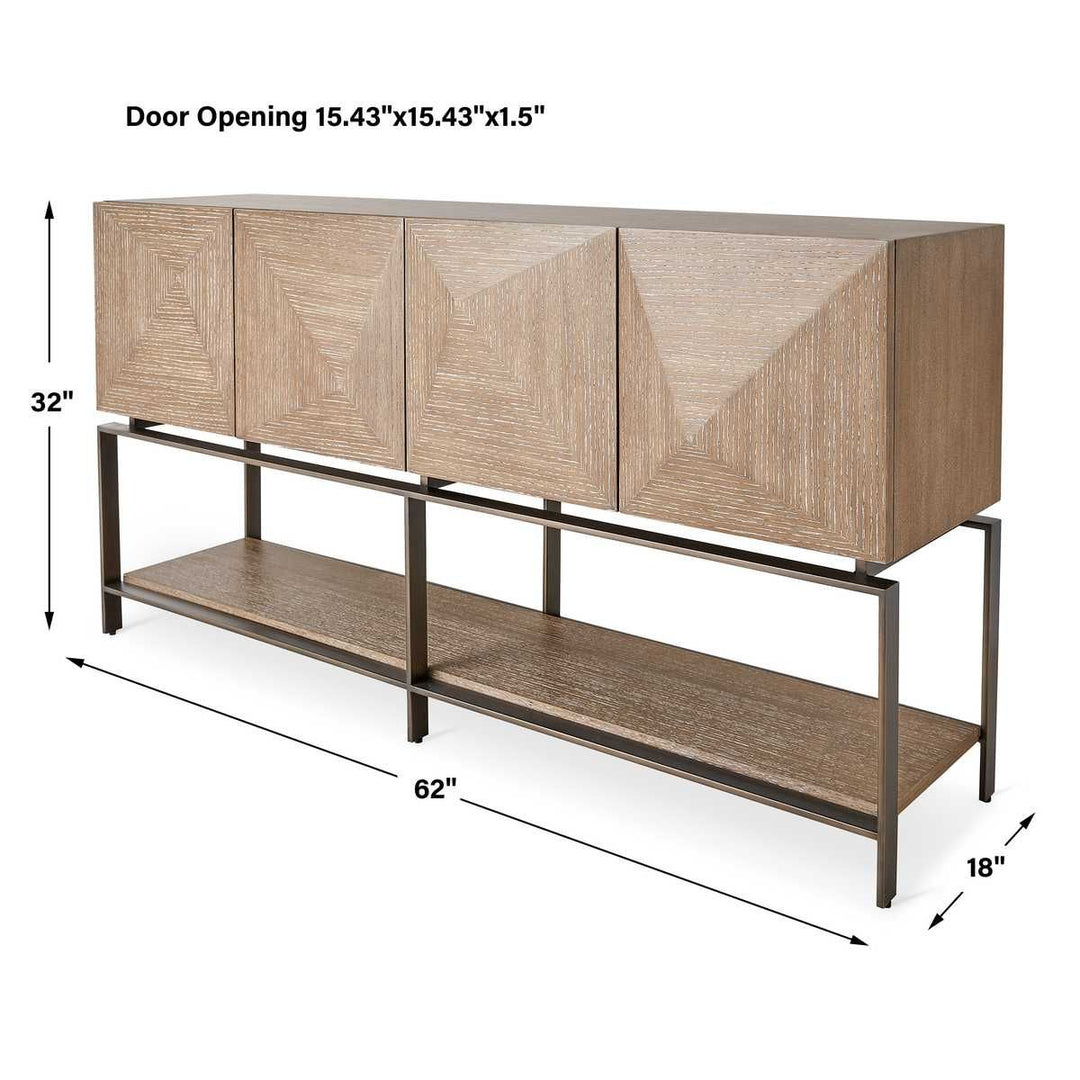 Trapezoid 4 Door Cabinet - undefined