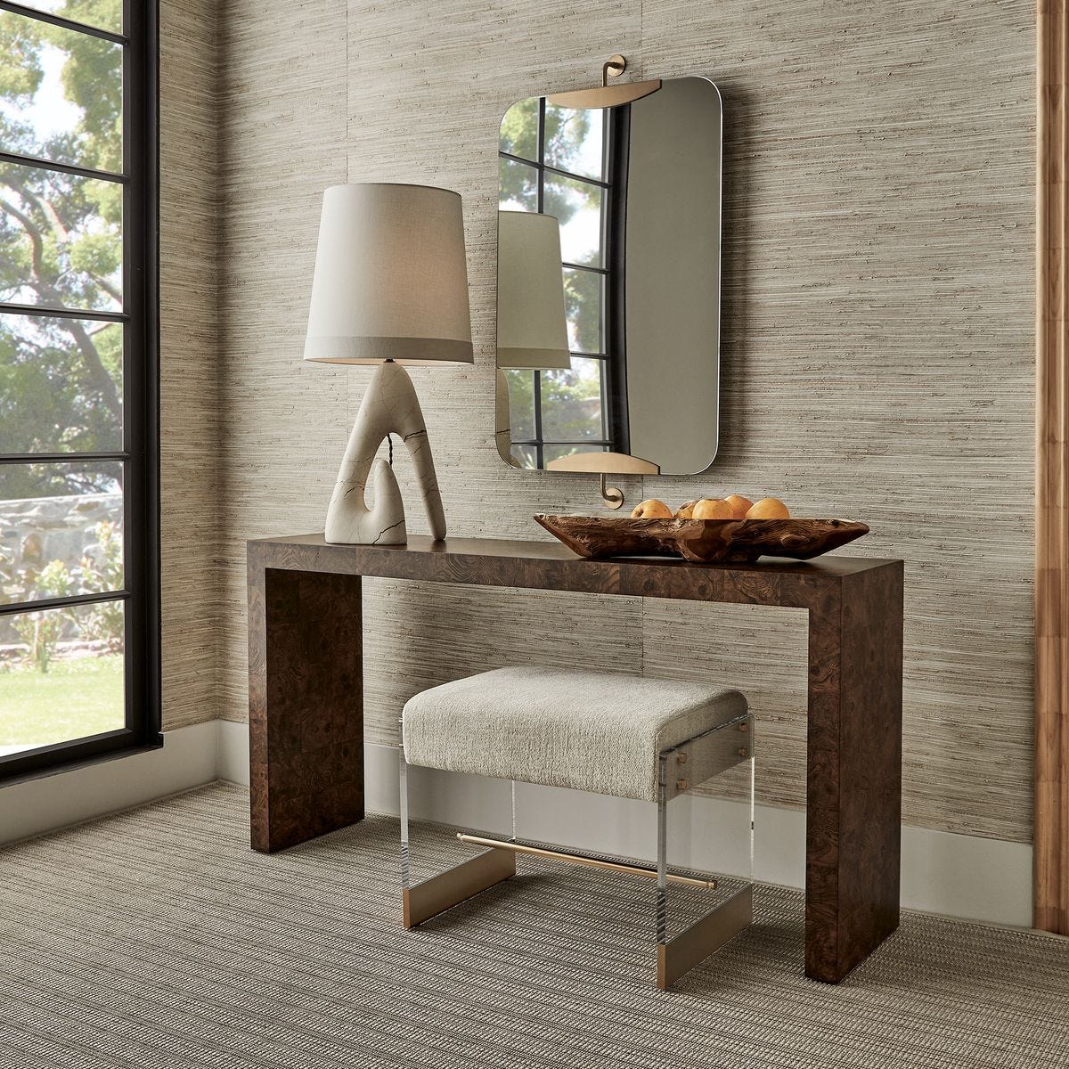 Ingrain Console Table in Cocoa Brown - undefined