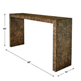 Ingrain Console Table in Cocoa Brown - undefined