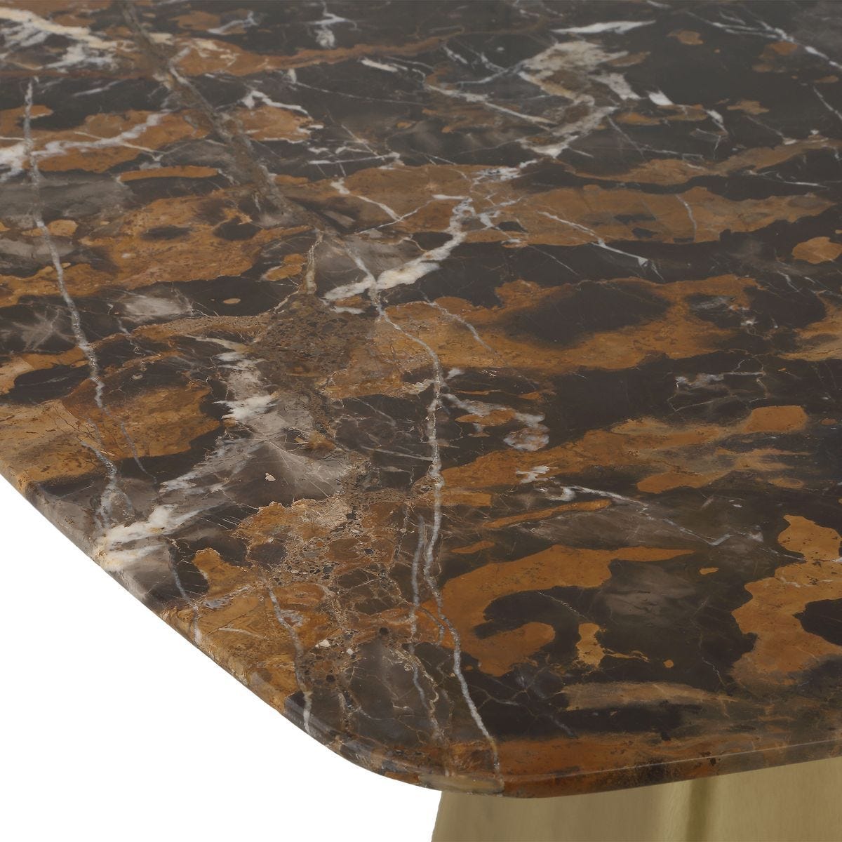 Equilateral Bistro Table in Michelangelo and Brass - undefined