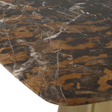 Equilateral Bistro Table in Michelangelo and Brass - undefined