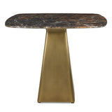 Equilateral Bistro Table in Michelangelo and Brass - undefined