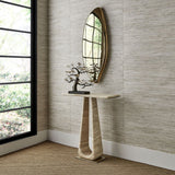 About Turn Console Table in Travertine - undefined