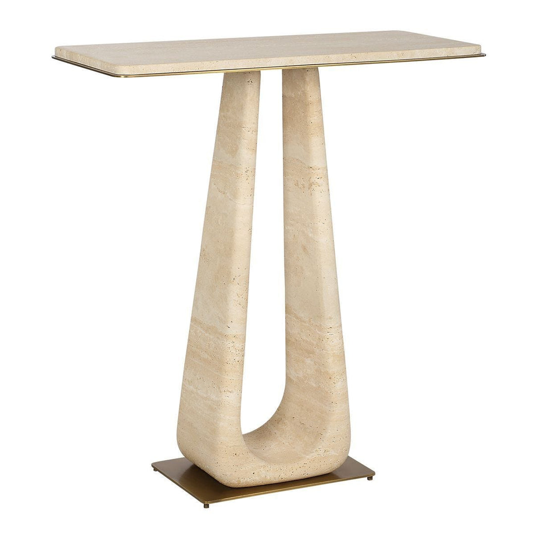 About Turn Console Table in Travertine - undefined