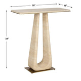 About Turn Console Table in Travertine - undefined