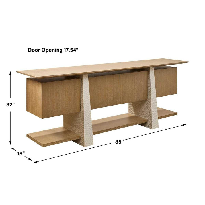 Hewn 4 Door Cabinet - undefined