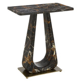 About Turn Side Table in Michelangelo Marble - undefined