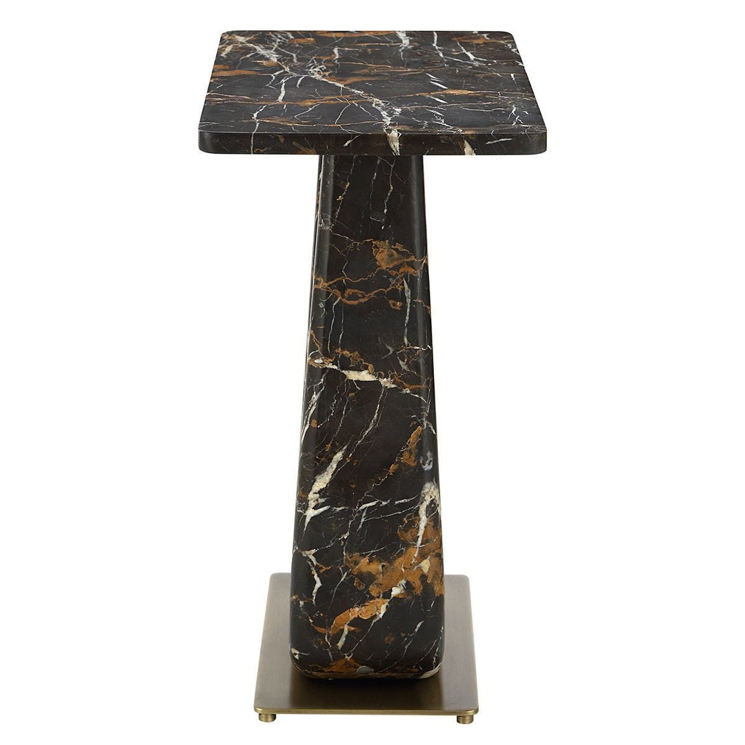 About Turn Side Table in Michelangelo Marble - undefined