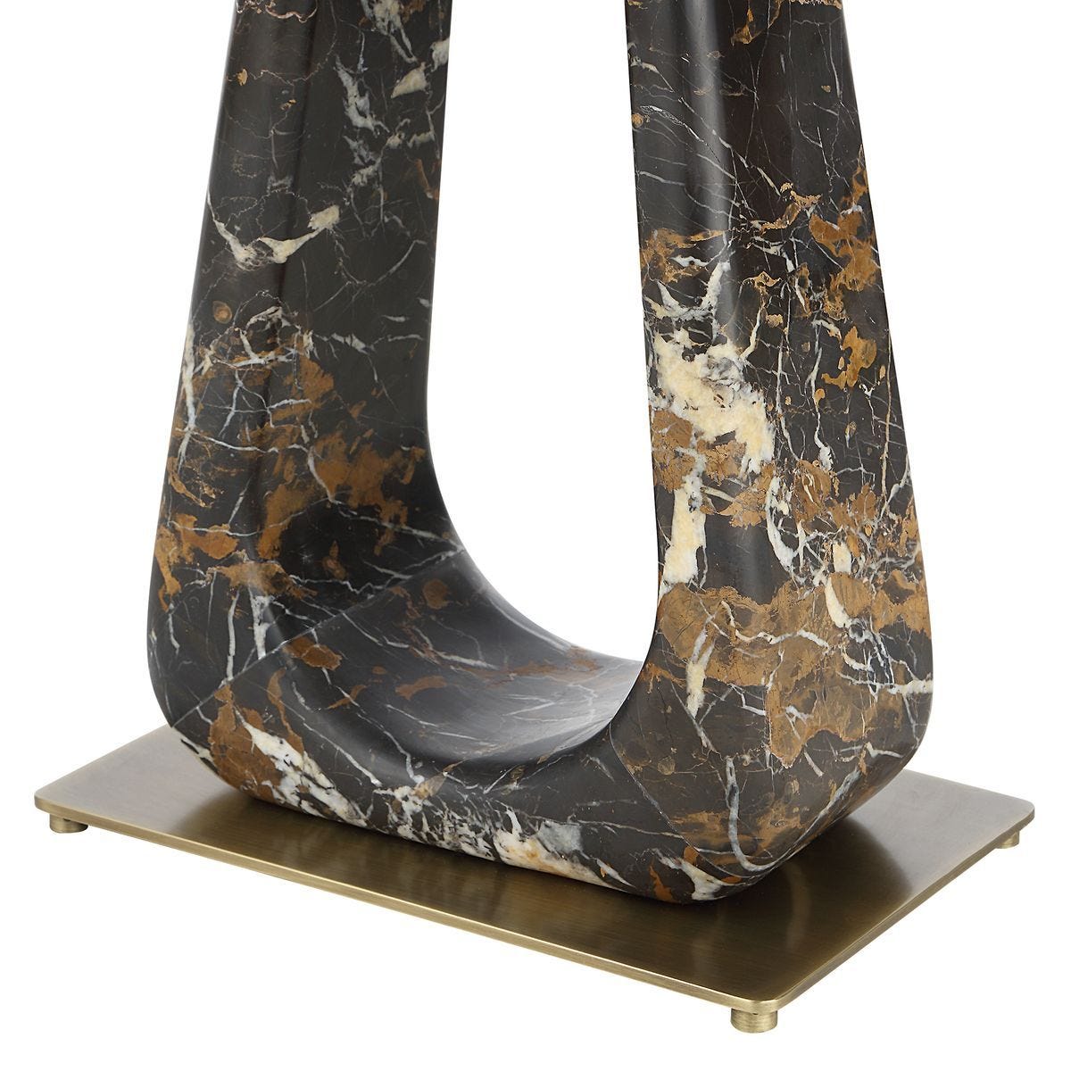 About Turn Side Table in Michelangelo Marble - uttermost