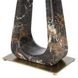 About Turn Side Table in Michelangelo Marble - uttermost