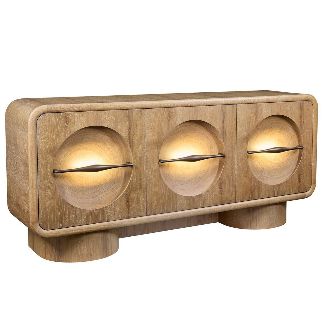 Forest Rings Lighted 3 Door Cabinet - undefined