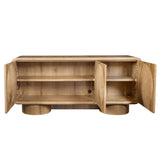 Forest Rings Lighted 3 Door Cabinet - undefined