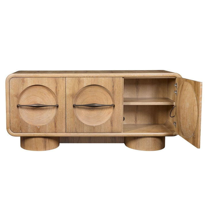 Forest Rings Lighted 3 Door Cabinet - undefined