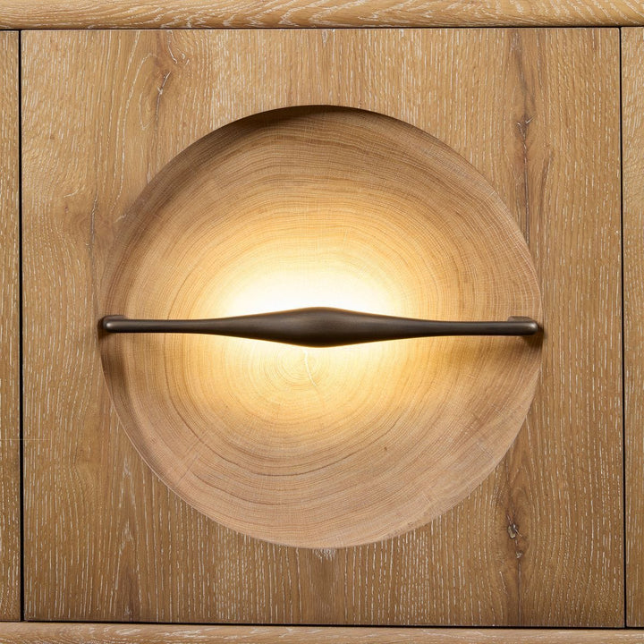 Forest Rings Lighted 3 Door Cabinet - undefined
