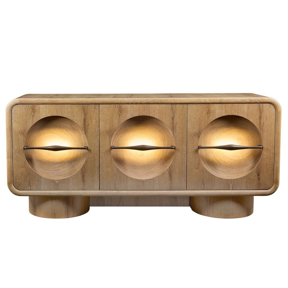 Forest Rings Lighted 3 Door Cabinet - undefined