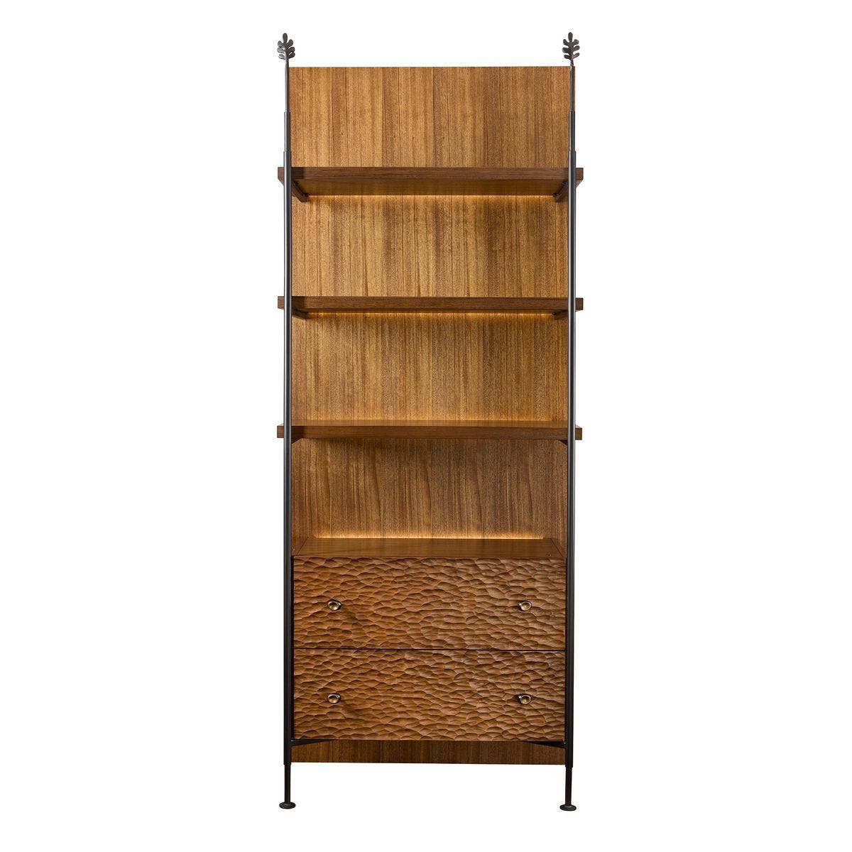 Sapling Lighted Storage Etagere - undefined