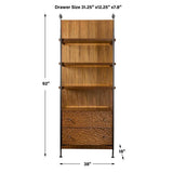 Sapling Lighted Storage Etagere - undefined