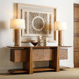 Hewned Joist 4 Door Cabinet - undefined