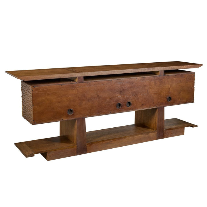 Hewned Joist 4 Door Cabinet - undefined
