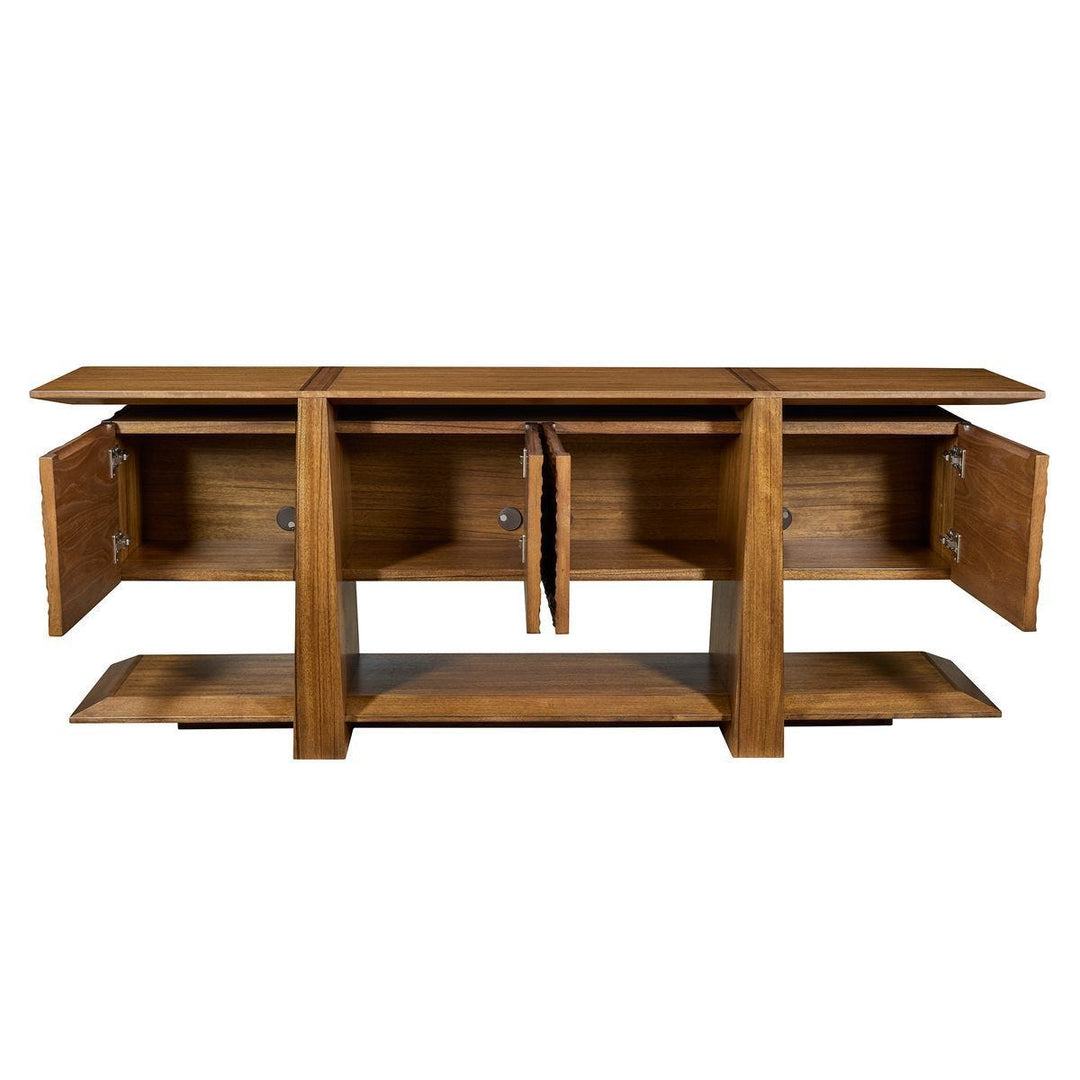 Hewned Joist 4 Door Cabinet - undefined