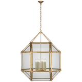 Morris Lykta Grande – Gilded Iron With Clear Glass