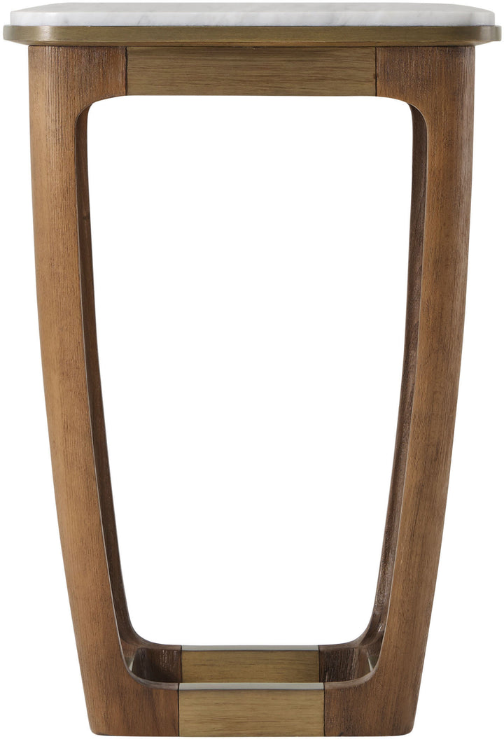Converge Marble Accent Table in Caribbean Cask