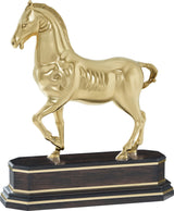 Dressage skulptur i polerad mässing