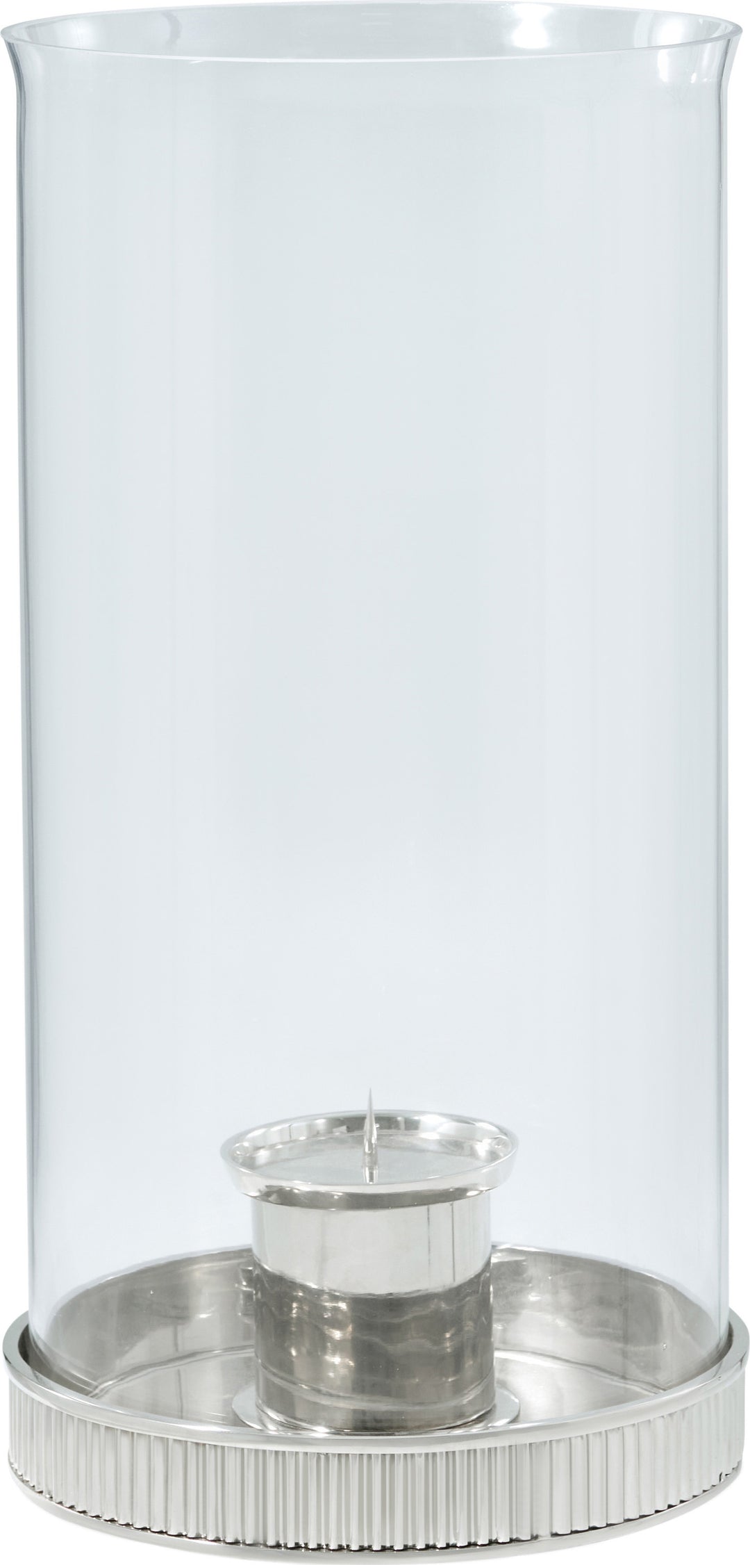Last Storm of the Season Grande Candleholder in Nickel