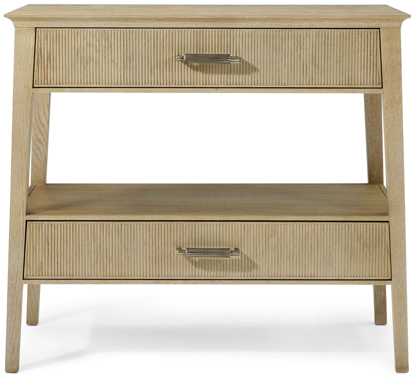 Balboa Wooden Bedside Table in Coastal Grey - undefined