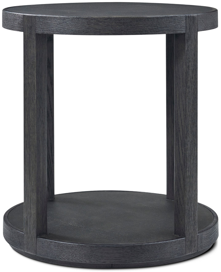 Maxwell Round Side Table Dark