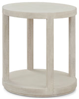 Maxwell runt sidobord ljust
