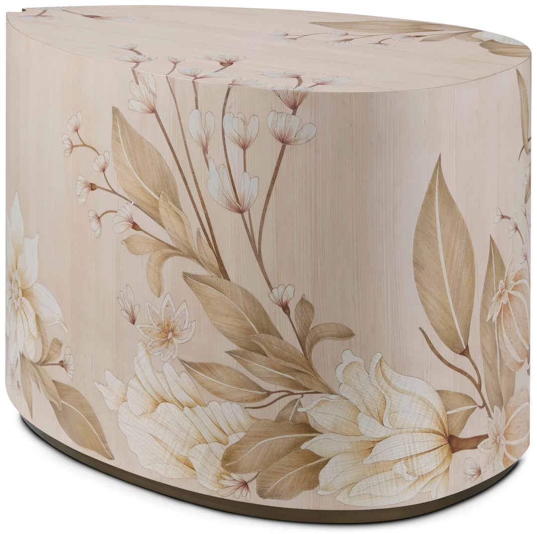 Bouquet Droplet Side Table in Buttercream