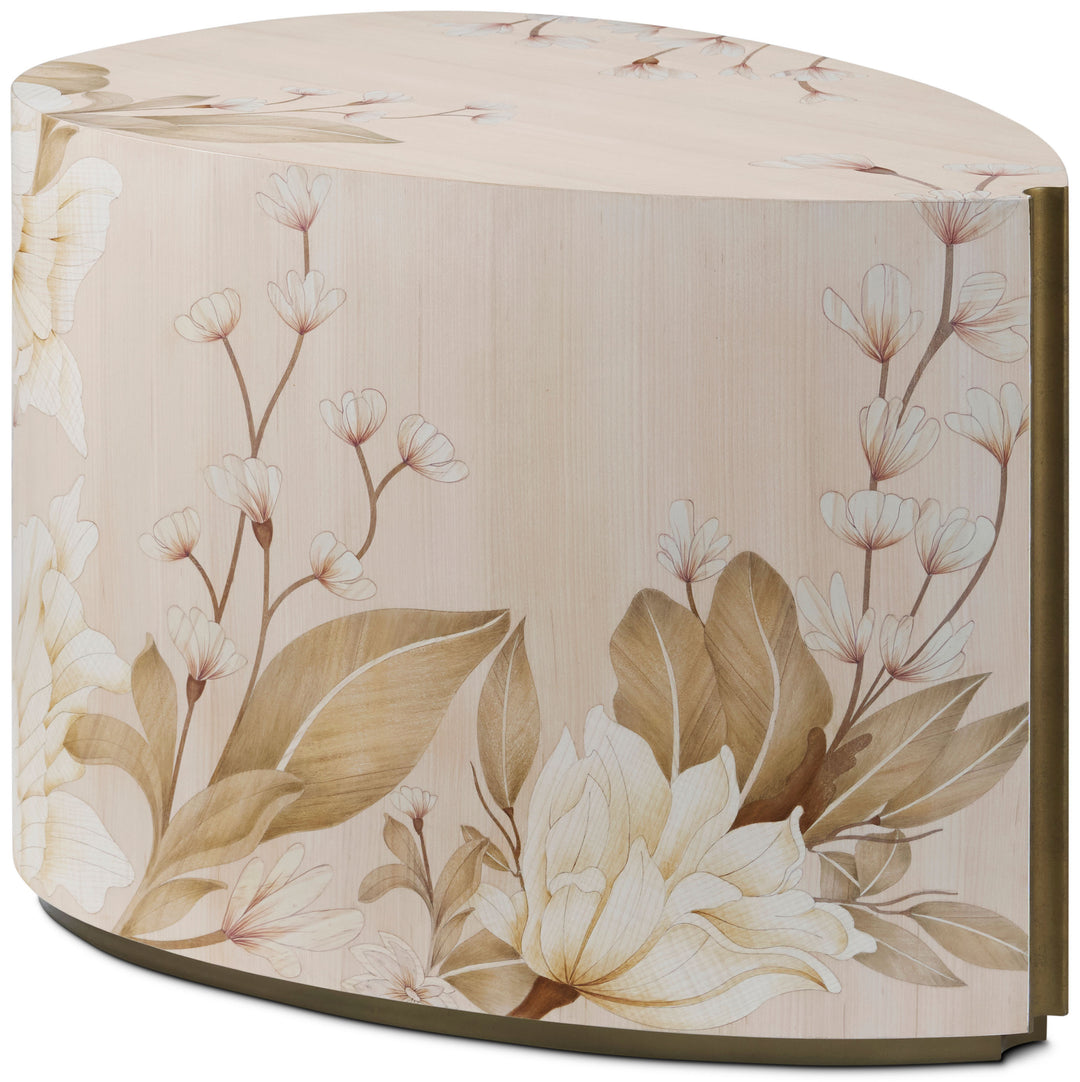 Bouquet Droplet Side Table in Buttercream