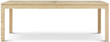 Montauk rektangulärt Extension matbord ljust 213cm -305cm