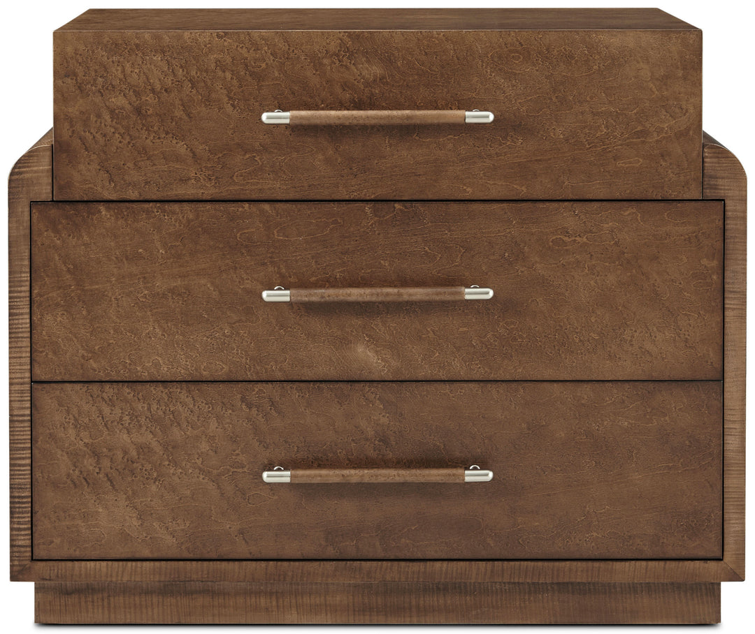 Origins Three Drawer Bedside Table in Landmark Finish