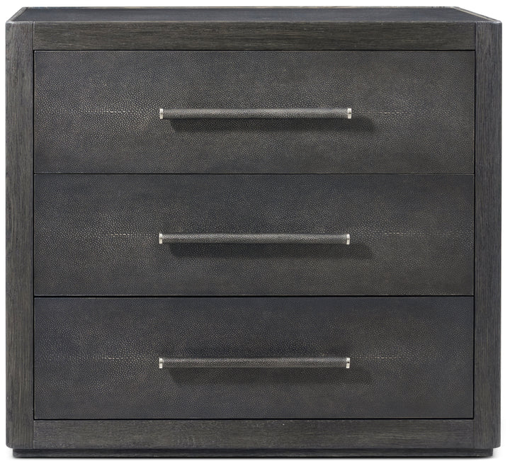 Maxwell 3-Drawer Bedside Table II Dark