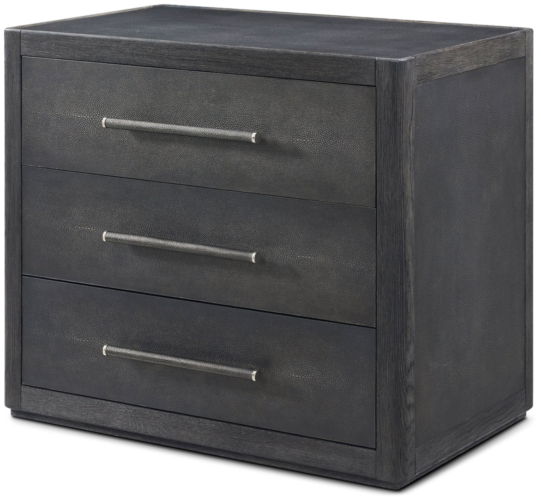 Maxwell 3-Drawer Bedside Table II Dark