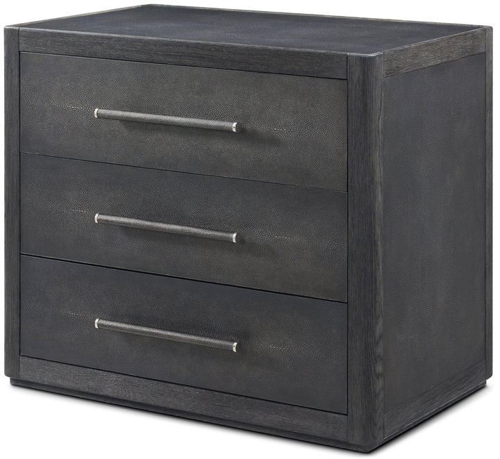 Maxwell 3-Drawer Bedside Table II Dark