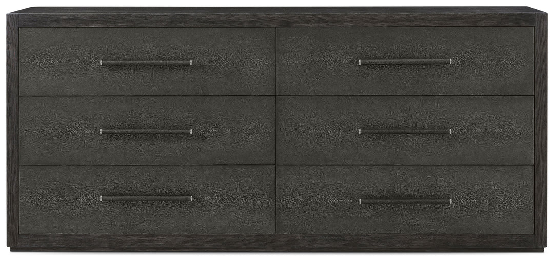 Maxwell 6-Drawer Dresser Dark