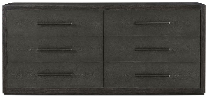 Maxwell 6-Drawer Dresser Dark