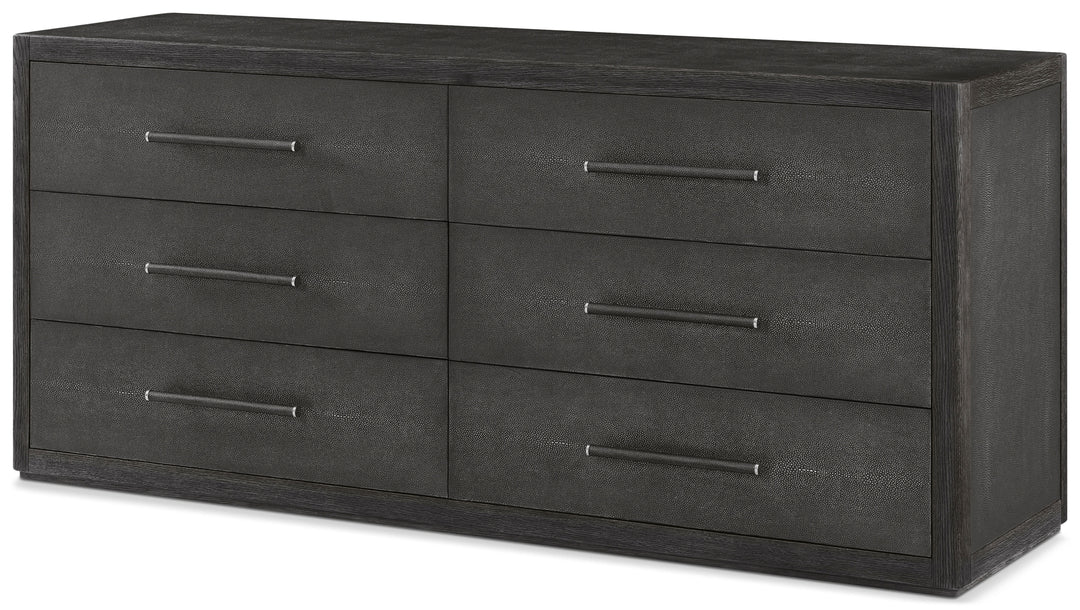 Maxwell 6-Drawer Dresser Dark