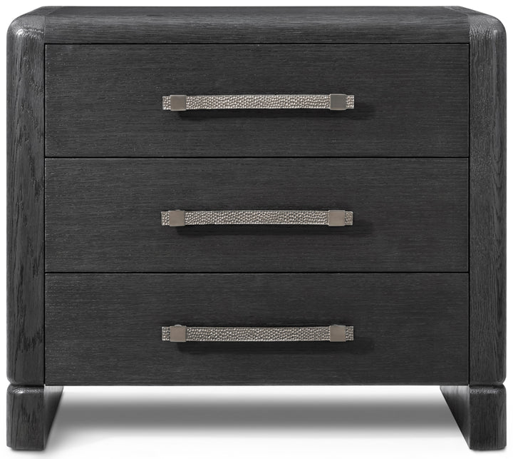 Luna 3-Drawer Bedside Table Dark