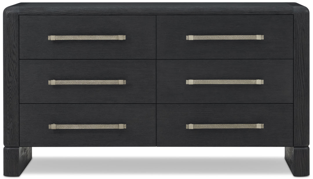 Luna 6-Drawer Dresser Dark