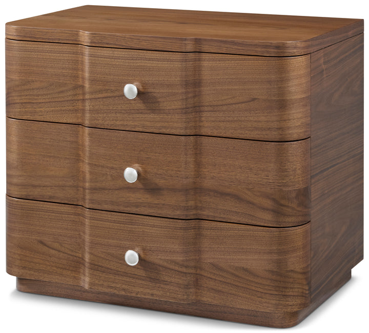 Coronet Walnut Bedside Table