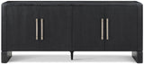 Luna sideboard mörk med 4 dörrar