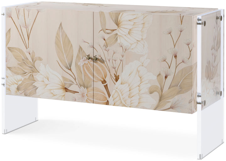 Bouquet 2 Door Cabinet in Buttercream