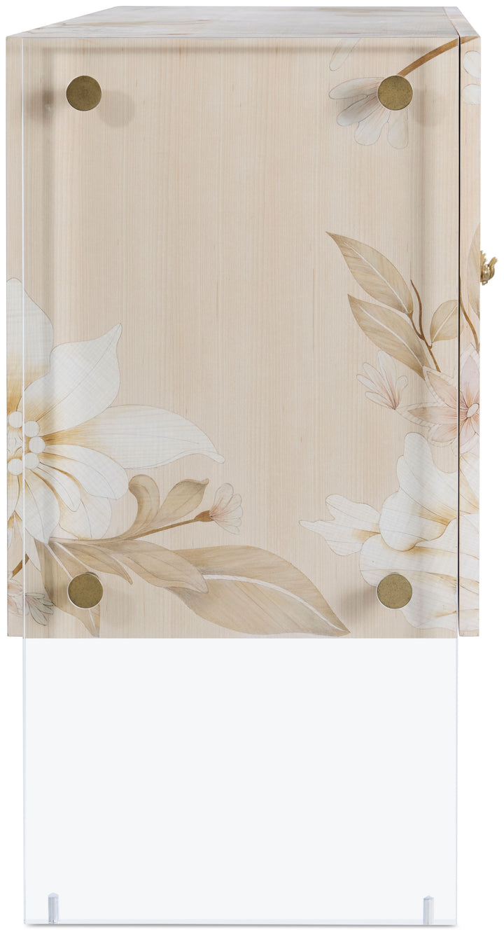Bouquet 2 Door Cabinet in Buttercream