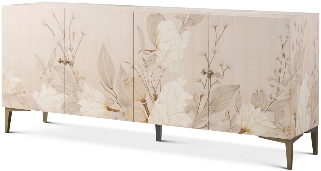 Bouquet 4 Door Sideboard in Buttercream