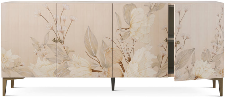 Bouquet 4 Door Sideboard in Buttercream