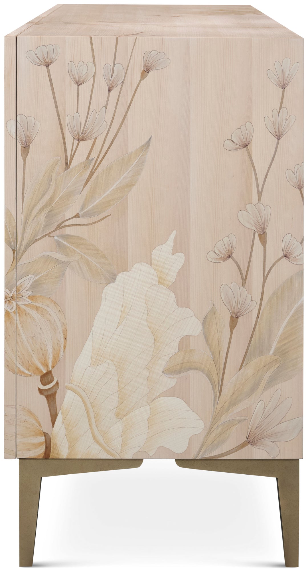 Bouquet 4 Door Sideboard in Buttercream